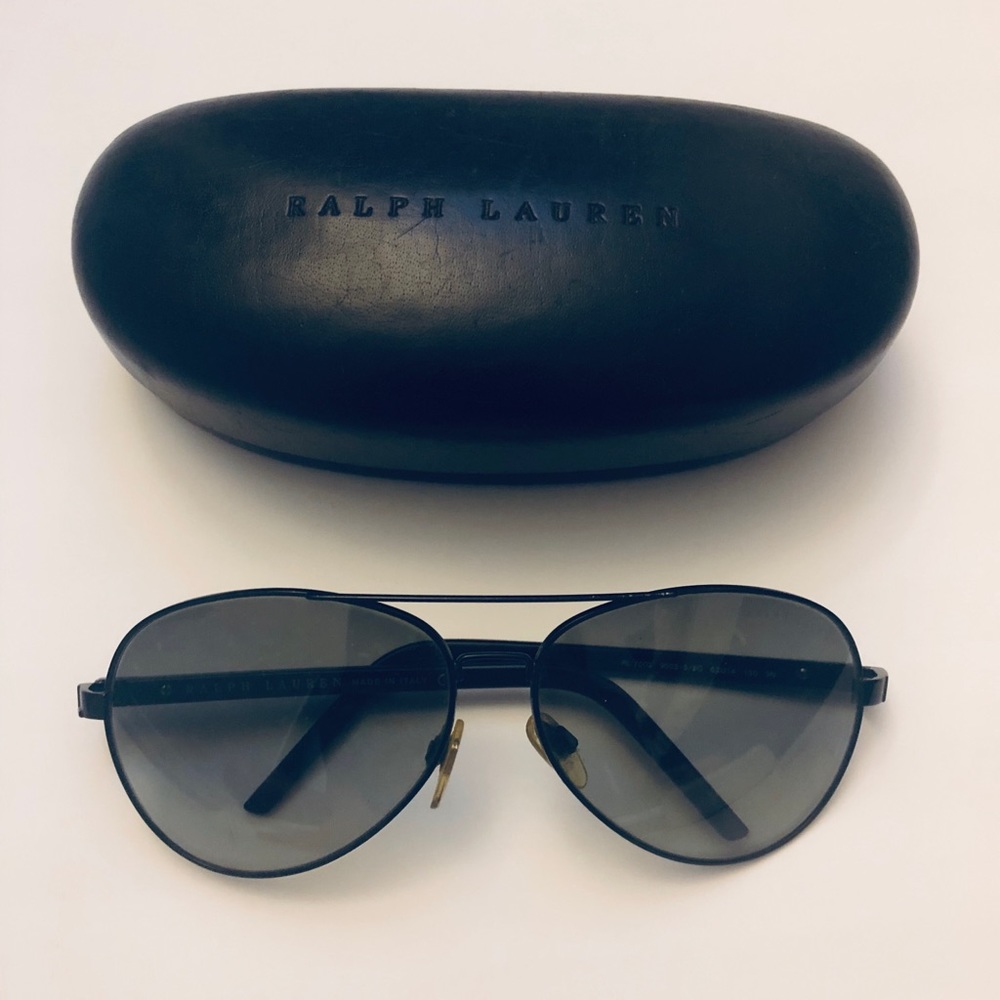 Ralph Lauren Black Aviators